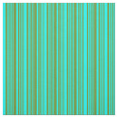 Tissu Motif vert et Aqua Linked/Striped (Échantillon)