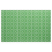 Tissu Motif vert et blanc de Knotwork de Celtic (Yard)