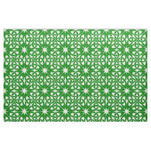 Tissu Motif vert et blanc de Knotwork de Celtic (Fat Quarter)