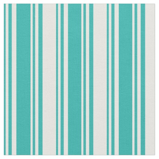 Tissu Motif vert et blanc de la mer clair (Fermer)