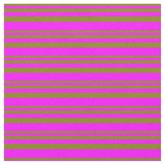 Tissu Motif vert et Fuchsia couleur lin/rayé (Fermer)