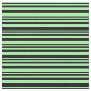 Tissu Motif vert et noir des rayures