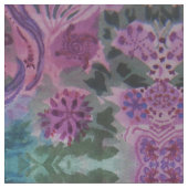 Tissu Motif vert et pourpre (Fermer)