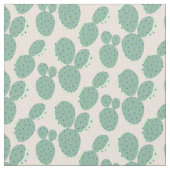 Tissu Motif vert et rose de cactus (fermé)