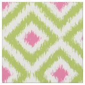 Tissu Motif vert et rose de large échelle d'Ikat de (Fermer)