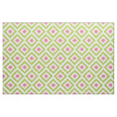 Tissu Motif vert et rose de large échelle d'Ikat de (Fat Quarter)