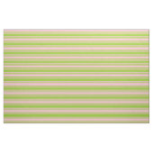 Tissu Motif vert et rose/rayé (Fat Quarter)