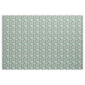 Tissu Motif vert et rouge de cactus (Yard)