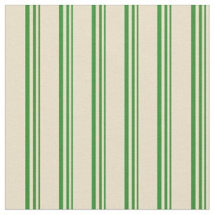 Tissu Motif vert et teinté Tan