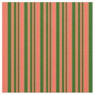Tissu Motif vert foncé et rouge à rayures/à carreaux