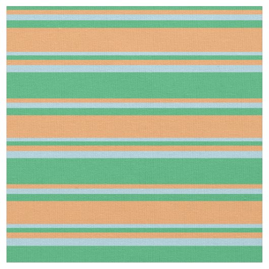 Tissu Motif vert mer, Brown et bleu clair (Fermer)