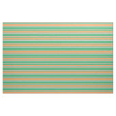 Tissu Motif vert mer, Brown et bleu clair (Fat Quarter)