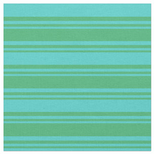 Tissu Motif vert mer et bleu turquoise