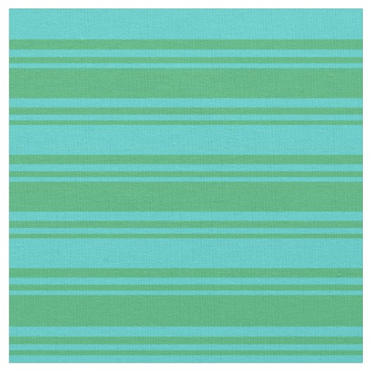Tissu Motif vert mer et bleu turquoise (Fermer)