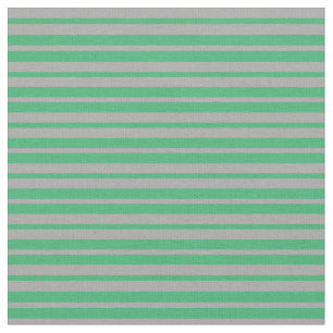 Tissu Motif vert mer et gris foncé