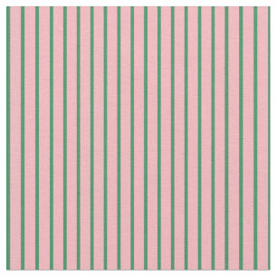 Tissu Motif vert mer et rose pâle rayé/bordé
