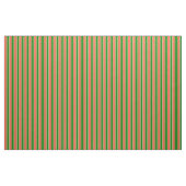 Tissu Motif vert, rouge et jaune clair des rayures (Yard)
