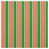 Tissu Motif vert, rouge et jaune clair des rayures (Échantillon)