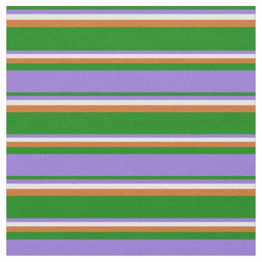 Tissu Motif vert, violet, blanc et chocolat (Fermer)