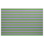 Tissu Motif vert, violet, blanc et chocolat (Fat Quarter)