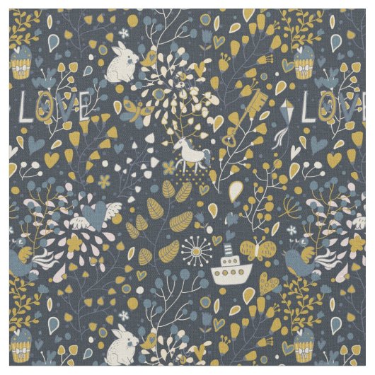 Tissu motif vintage Abstrait (Fermer)