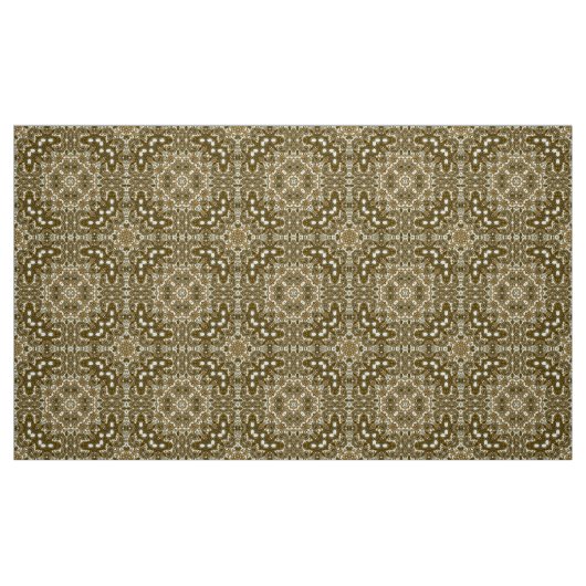 Tissu motif vintage Brown activé (Fat Quarter)