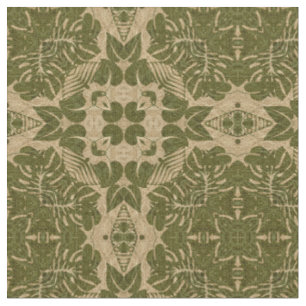 Tissu Motif vintage de damassé d'art