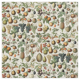 Tissu Motif vintage de fruits par Adolphe Millot