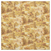 Tissu motif vintage des scènes de ferme (Échantillon)