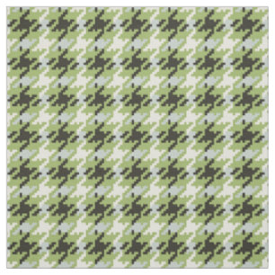 Tissu motif Vintage en terre ferme verte