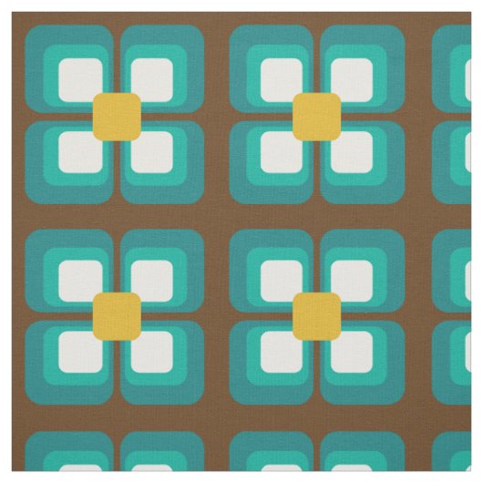 Tissu Motif Vintage rétro (Échantillon)