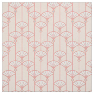 Tissu Motif vintage rétro de style Art déco.