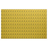 Tissu Motif vintage rétro psychédélique jaune (Yard)