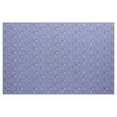 Tissu Motif Whimsical de vache sur bleu (Yard)
