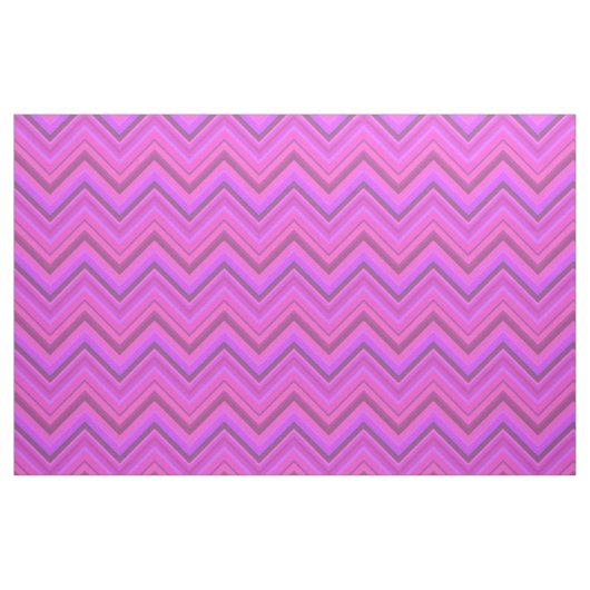 Tissu Motif zigzag à rayures roses (Fat Quarter)