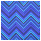 Tissu Motif zigzag rayures bleues (Échantillon)