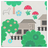 Tissu Motifs de bébé (Fermer)