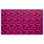 Tissu Motifs mélangés rose noir (Yard)