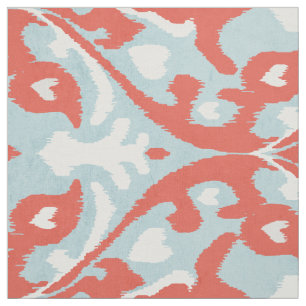 Tissu motifs tribaux blancs ikat chic et audacieux