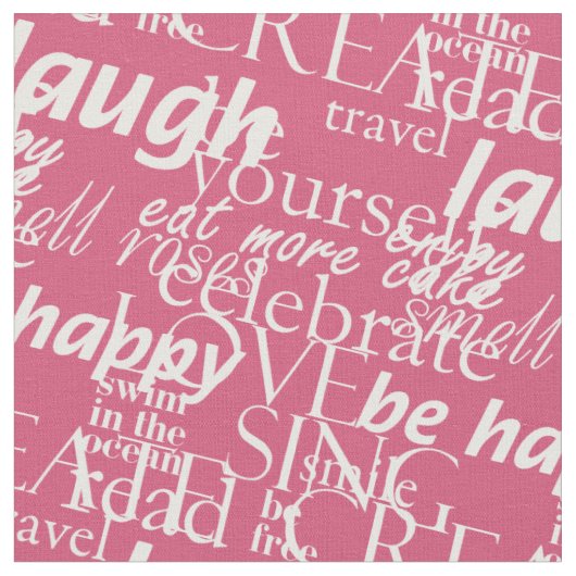 Tissu Mots d'inspiration (Fermer)