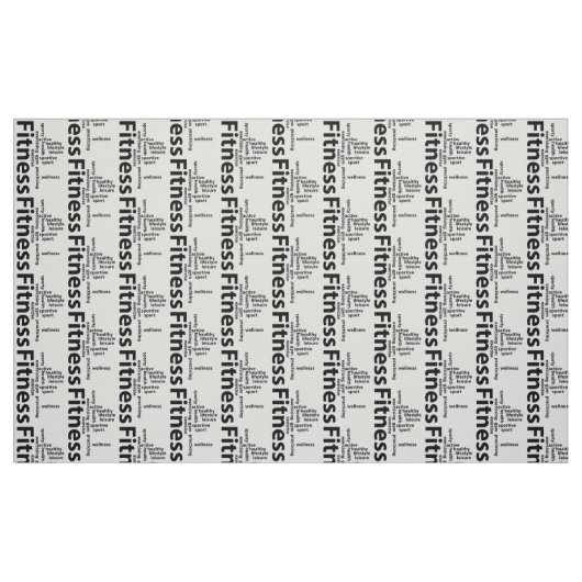 Tissu Mots fitness (Fat Quarter)