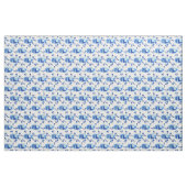 Tissu Moulin de vent, motif bleu de Delft, impression (Yard)