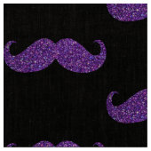 Tissu Moustache à Parties scintillant violette (Fermer)