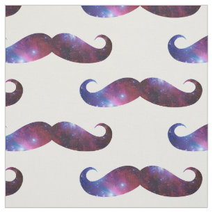 Tissu Moustache courbée drôle de galaxie