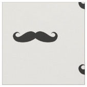Tissu Moustache noire courbée drôle (Fermer)