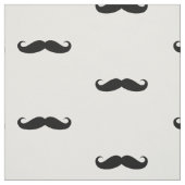 Tissu Moustache noire courbée drôle (Échantillon)