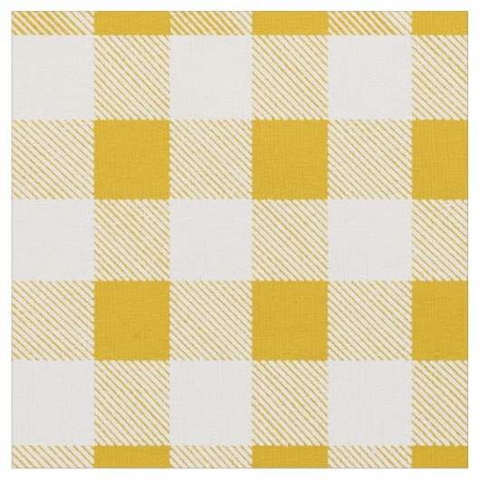 Tissu Moutarde rustique Jaune En vichy Buffalo Plaid (Fermer)