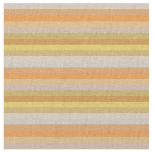 Tissu Moutarde & Terracotta Rayure Horizontale Tons Terr (Fermer)