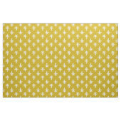 Tissu Moutarde Yellow Fleur De Lis Pattern (Yard)