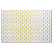 Tissu Moutarde Yellow Fleur De Lis Pattern (Yard)